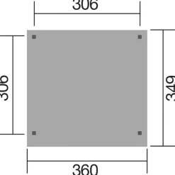 Weka Pergolen - Gartenlaube 657 Gr. 2, ca. B349/H230/T360 cm Natur