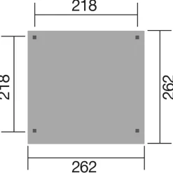 Weka Pergolen - Gartenlaube 657 Gr. 1, mit Rück- & Seitenwände Beige