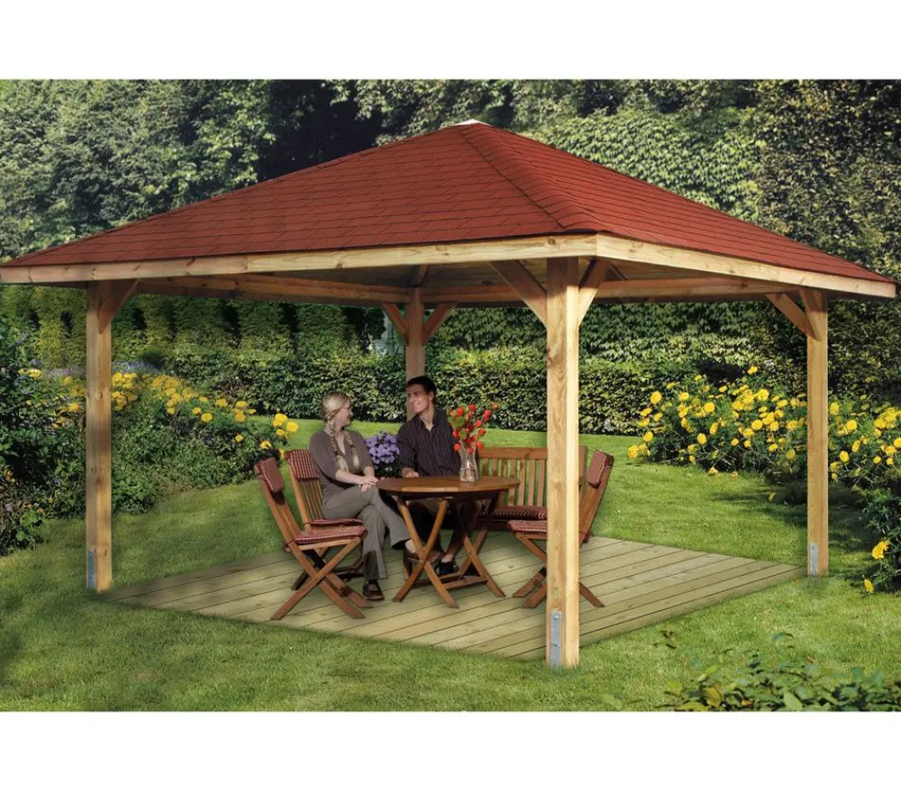 Weka Pavillons|Pergolen - Gartenoase 651 A Gr. 2, ca. B480/H314/T480 cm