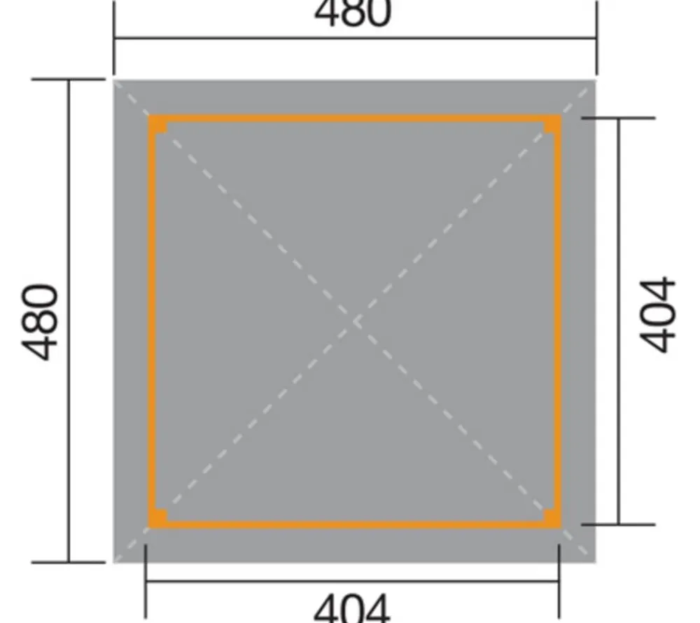 Weka Pavillons|Pergolen - Gartenoase 651 A Gr. 2, ca. B480/H314/T480 cm