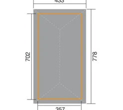 Weka Gartenoase 651 B Gr. 3, ca. B778/H316/T433 cm Online