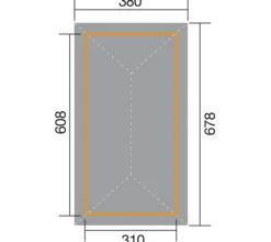 Weka Gartenoase 651 B Gr. 2, ca. B678/H306/T380 cm Best