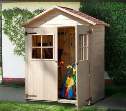 Weka Gartenschränke & Minigaragen - Garten- und Terrassenschrank 357, ca. B185/H216/T105 cm Natur