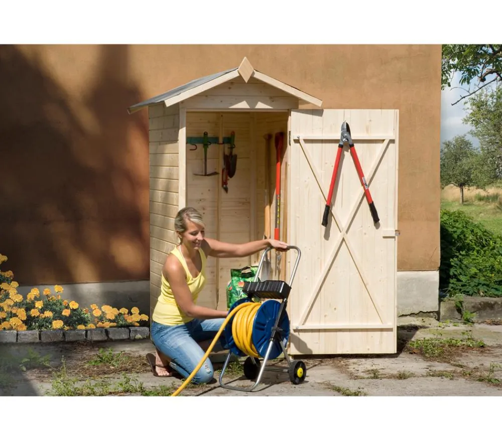 Weka Gartenschränke & Minigaragen > Garten- und Terrassenschrank 351, ca. B108/H196/T105 cm