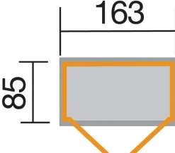 Weka Gartenschränke & Minigaragen - Garten- und Terrassenschrank 361 Natur