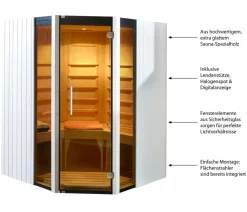 Weka Saunas & Infrarotkabinen - Infrarotkabine Osby Eck Weiß