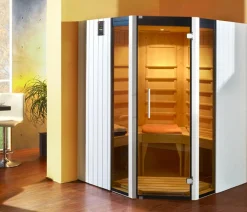 Weka Saunas & Infrarotkabinen - Infrarotkabine Osby Eck Weiß