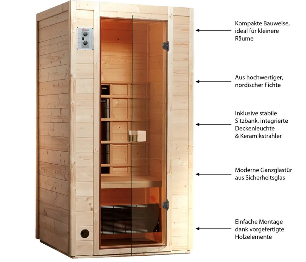 Weka Saunas & Infrarotkabinen > Infrarotkabine Vaal