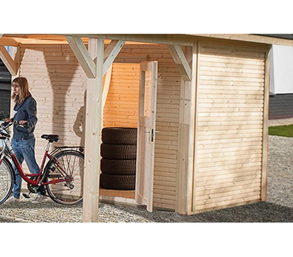 Weka Carports & Garagen > Lagerraum Line für Carports Gr. 2, ca. B294/H203/T205 cm