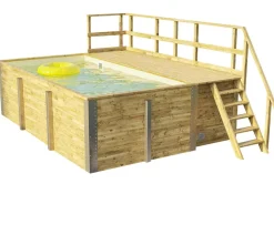 Weka Pools & Whirlpools > Massivholzpool 595 Gr. 1, ca. B490/H201/T315 cm, Folie Sand