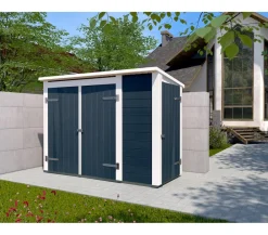 Weka Gartenschränke & Minigaragen - Multibox 367, ca. B215/H152/T95 cm Dunkelgrau