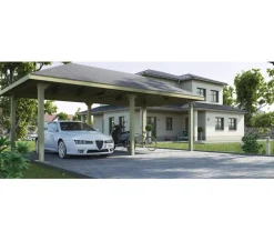 Weka Premium-Carport 651 Gr. 3, ca. B778/H316/T433 cm Natur