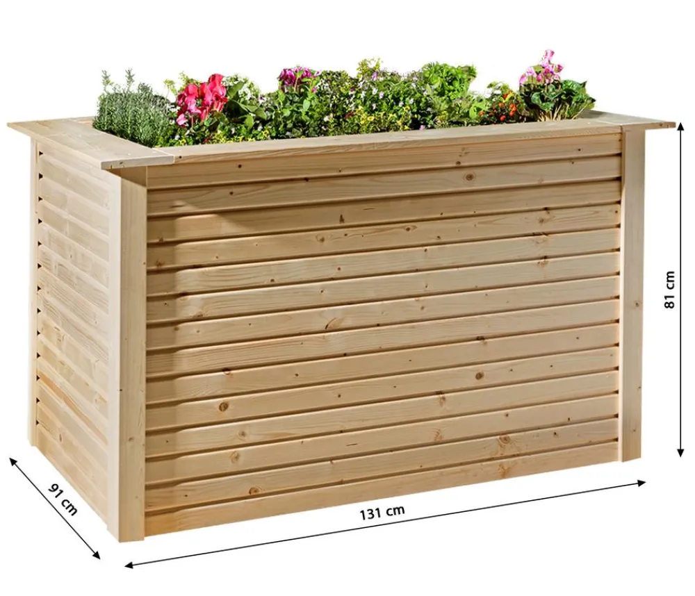 Weka Profi-Hochbeet 669, ca. B131/H81/T91 cm Natur Clearance