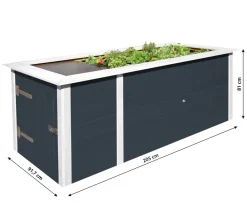 Weka Hochbeete & Frühbeete > Profi-Hochbeet 669 C, ca. B205/H81/T91,7 cm