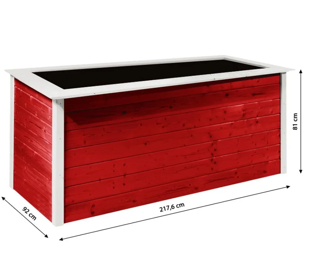 Weka Profi-Hochbeet 669 C, ca. B218/H81/T92 cm Rot Sale