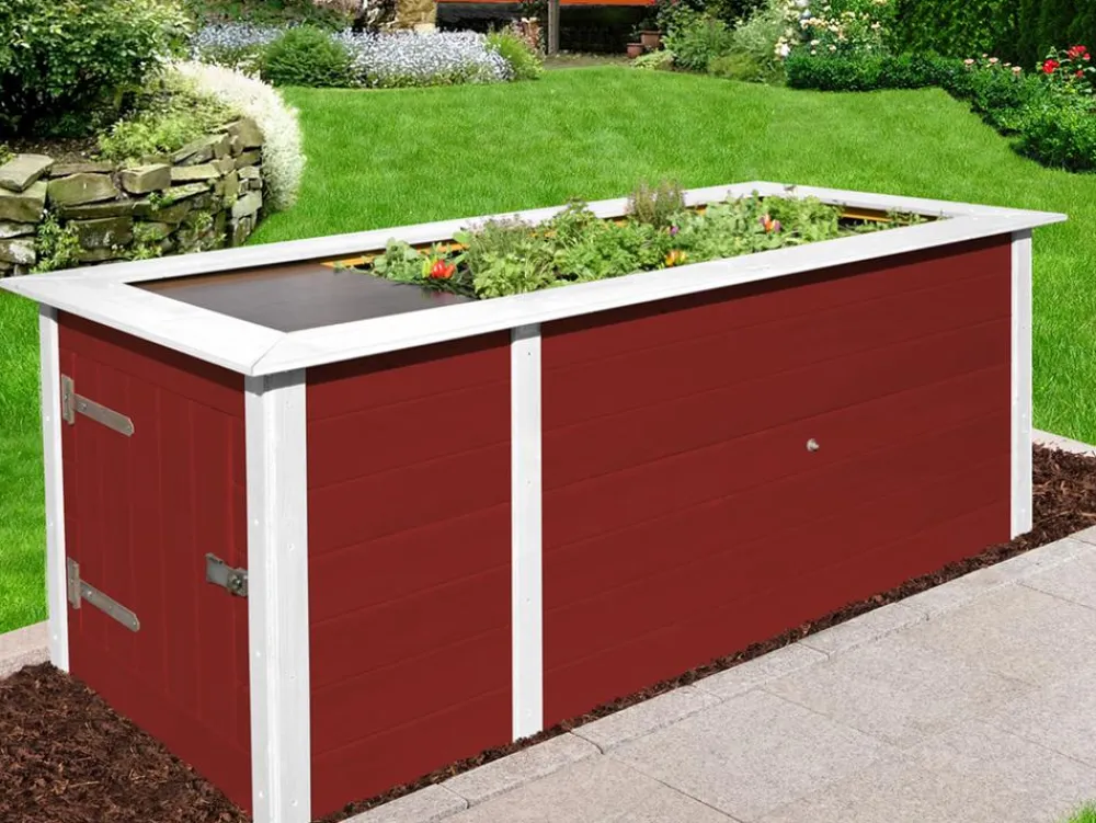 Weka Hochbeete & Frühbeete - Profi-Hochbeet 669 C, ca. B205/H81/T91,7 cm Rot