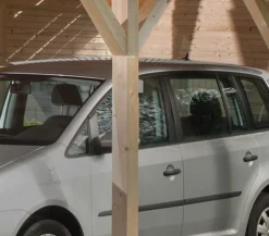 Weka Carports & Garagen - Rückwand Natur