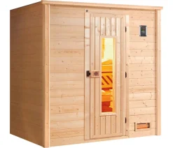 Weka Sauna Bergen mit Holztür Natur Best