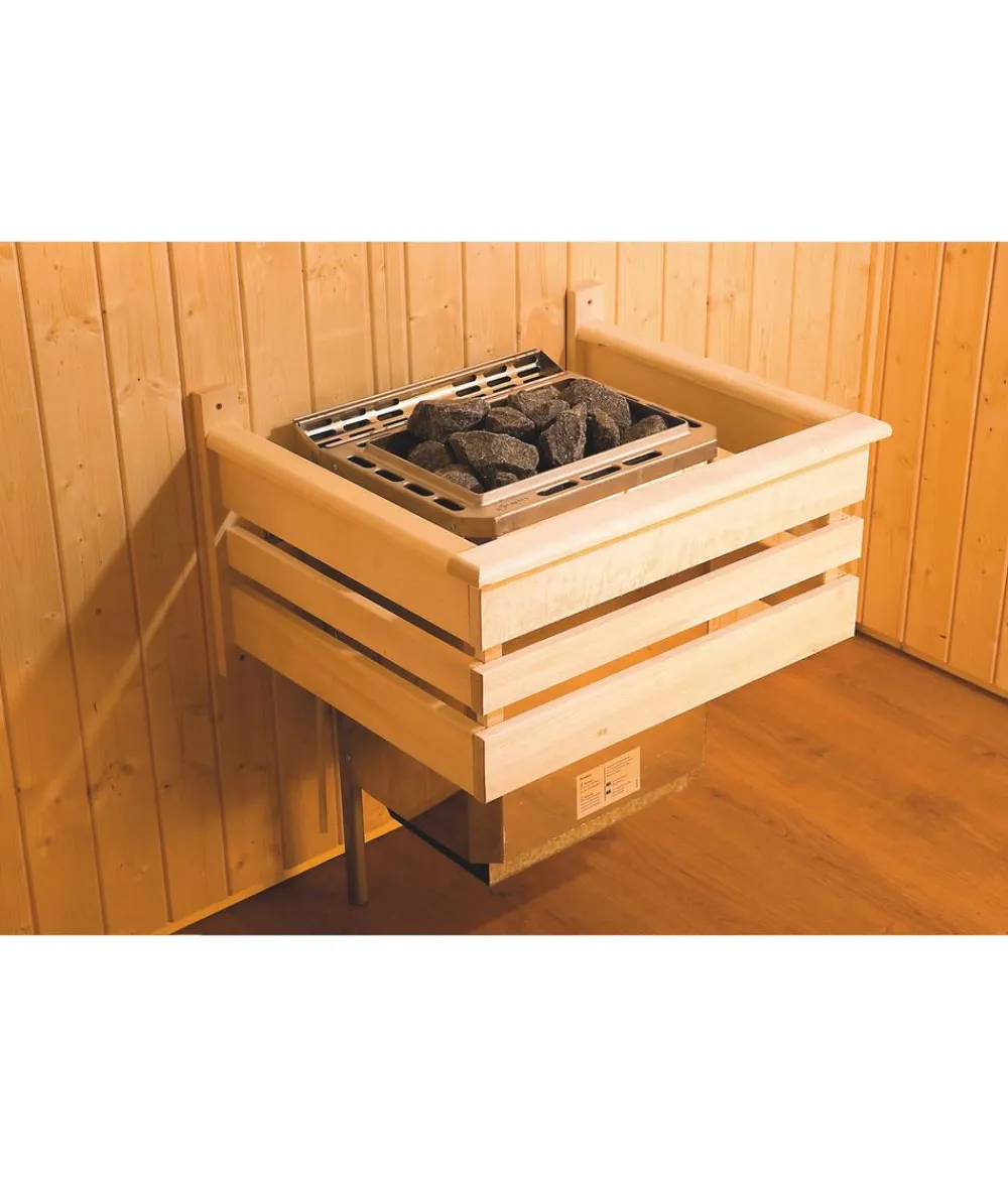 Weka Saunas & Infrarotkabinen - Sauna Cubilis mit Glastür und Fenster Natur
