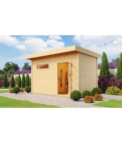 Weka Saunas & Infrarotkabinen > Saunahaus Farsund, ca. B415/H253/T250 cm