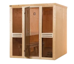 Weka Saunas & Infrarotkabinen > Sauna Kaarina mit Glastür