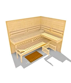 Weka Saunas & Infrarotkabinen > Sauna Kemi Panorama mit Glastür, inkl. Ofen