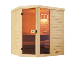 Weka Saunas & Infrarotkabinen - Sauna Laukkala mit Glastür und Fenster Natur