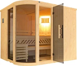 Weka Saunas & Infrarotkabinen > Sauna Sara mit Glastür und Fenster, inkl. Ofen