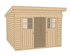 Weka Schiebetürhaus 225 Gr.1, ca. B315/H238/T249 cm Schwarz Online