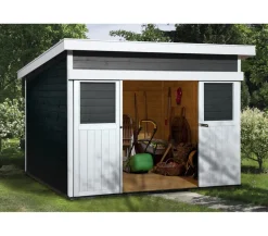 Weka Schiebetürhaus 225 Gr.1, ca. B315/H238/T249 cm Schwarz Online