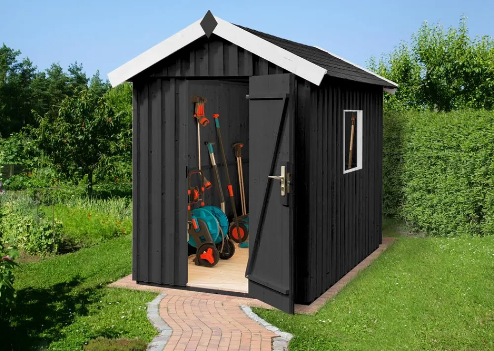 Weka Schwedenhaus 348/349 Dunkelgrau Discount
