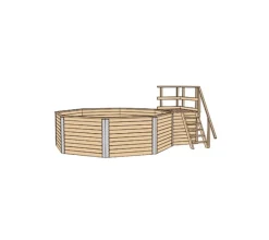 Weka Schwimmbad-Set Korsika, Gr. 1 Natur Clearance