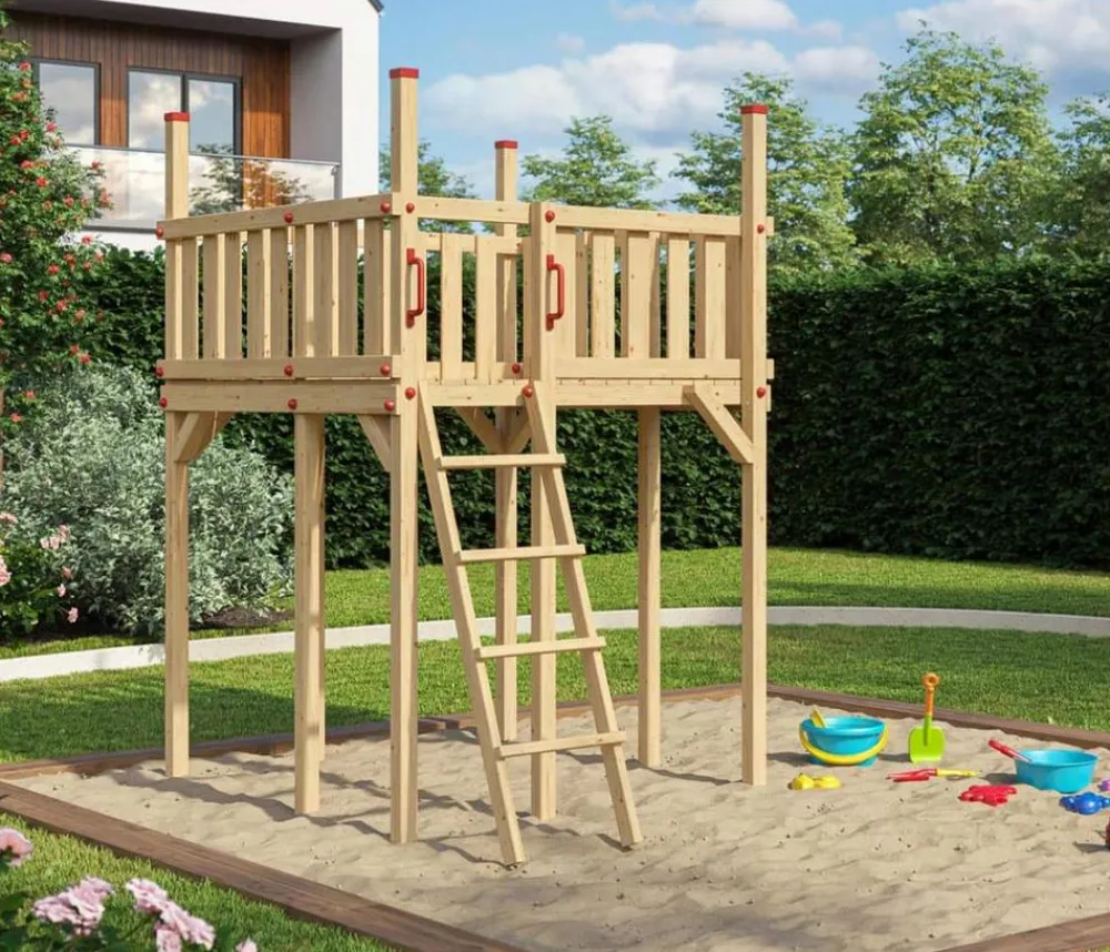 Weka Gartenspielgeräte - Tabaluga Spielturm 816 D Natur
