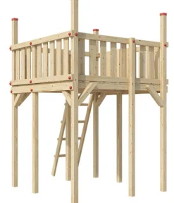 Weka Gartenspielgeräte - Tabaluga Spielturm 816 D Natur