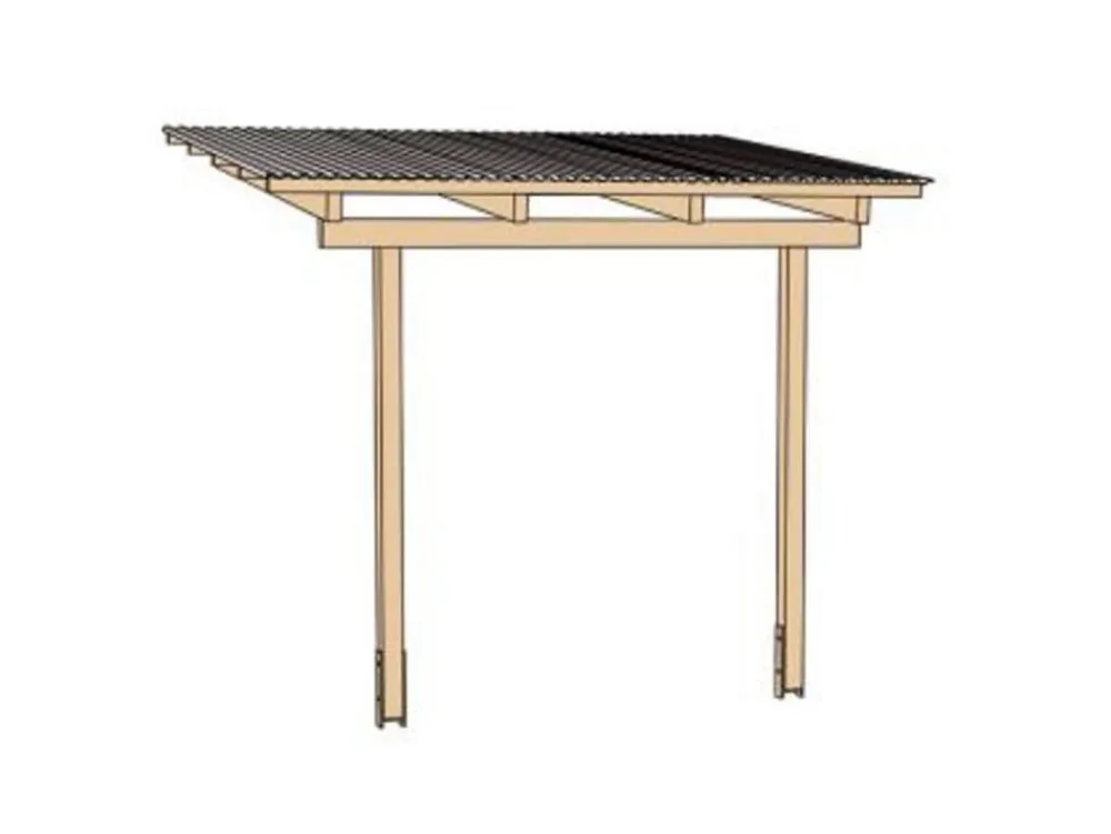 Weka Pergolen - Terrassenüberdachung 671 Natur