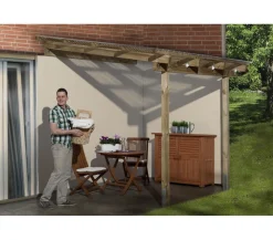 Weka Pergolen - Terrassenüberdachung 671 Natur