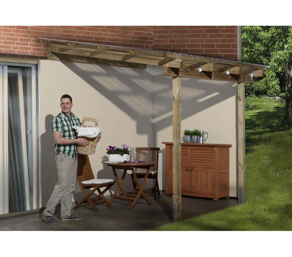 Weka Pergolen - Terrassenüberdachung 671 Natur