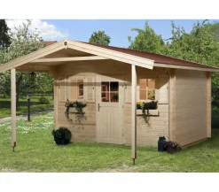 Weka Gartenhäuser & Gerätehäuser > Weekendhaus 138 Gr. 1, ca. B450/H299/T514 cm