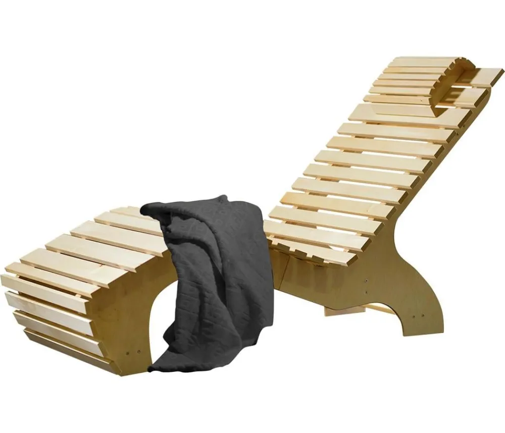 Weka Saunas & Infrarotkabinen > Wellnissage Komfortliege, ca. L163,5/B64/H93,5 cm
