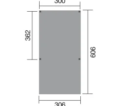 Weka Carports & Garagen > Y-Carport, ca. B306/H250/T606 cm