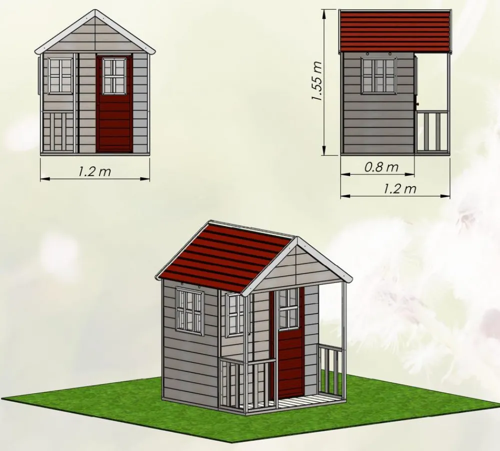 Wendi Toys Gartenspielgeräte - Spielhaus Fuchs