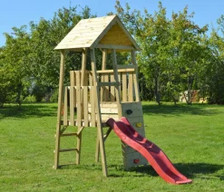 Wendi Toys Gartenspielgeräte - Spielturm Hase, ca. B110/H270/T260 cm Natur