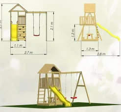Wendi Toys Gartenspielgeräte > Spielturm Pelikan