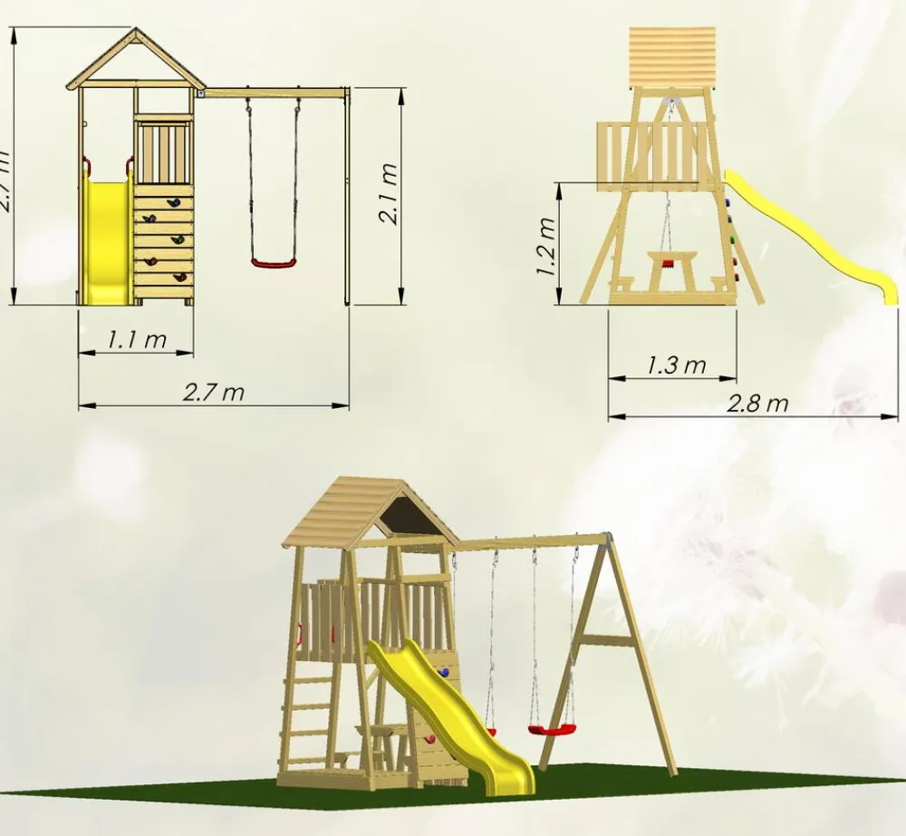 Wendi Toys Gartenspielgeräte > Spielturm Pelikan