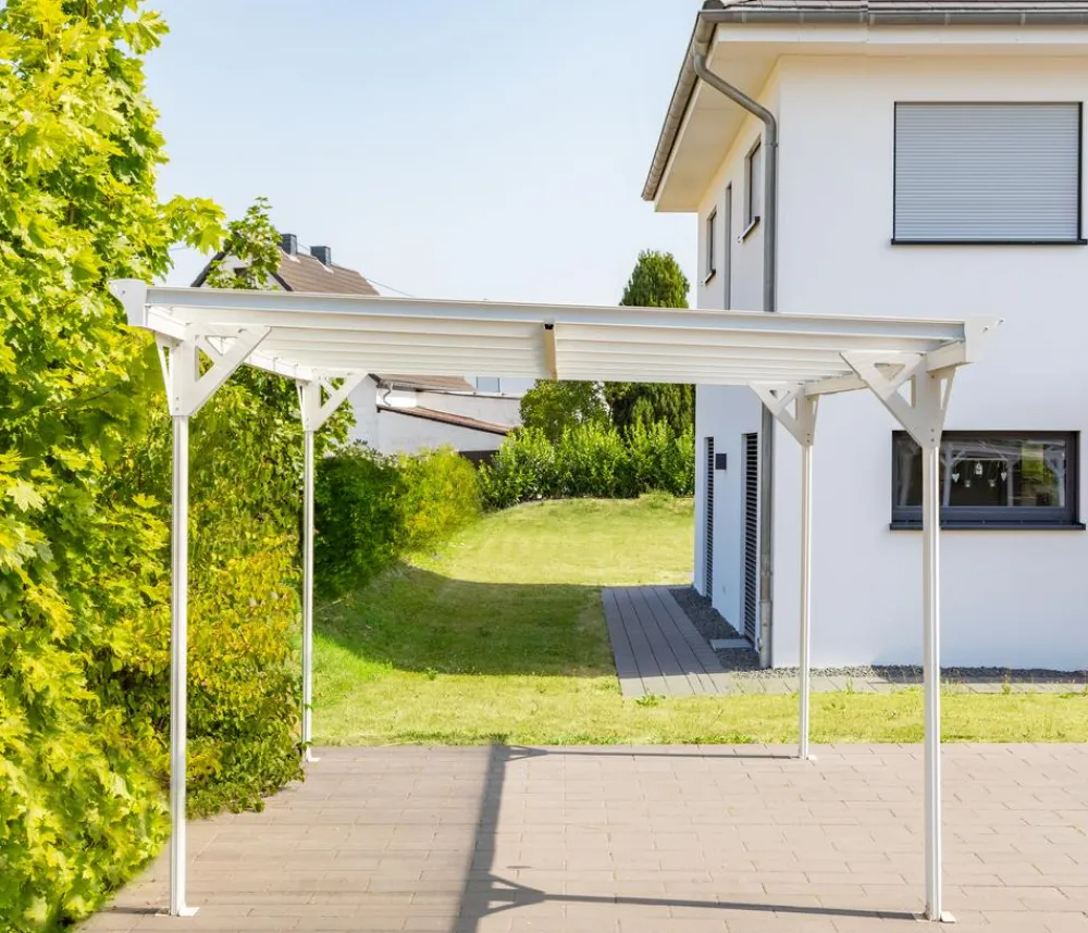 Westmann Carports & Garagen > Aluminium-Carport Helsinki, ca. B305/H232/T503 cm