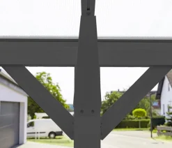 Westmann Aluminium-Carport Helsinki, ca. B305/H232/T503 cm Anthrazit