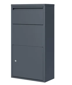 Westmann Briefkasten mit Paketbox Pollux, ca. B44/H82/T22 cm Anthrazit Discount
