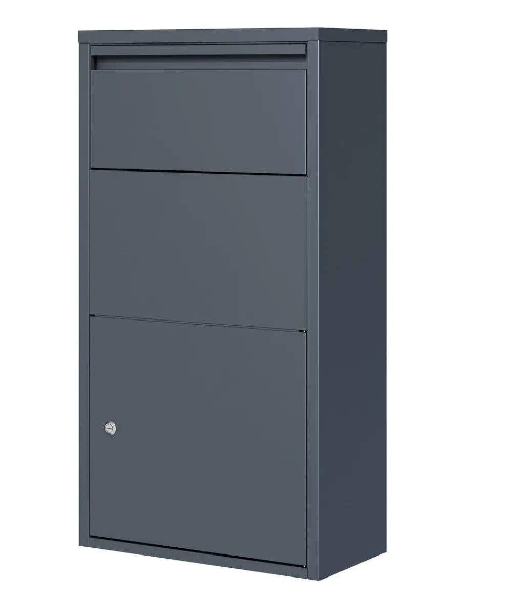 Westmann Briefkasten mit Paketbox Pollux, ca. B44/H82/T22 cm Anthrazit Discount