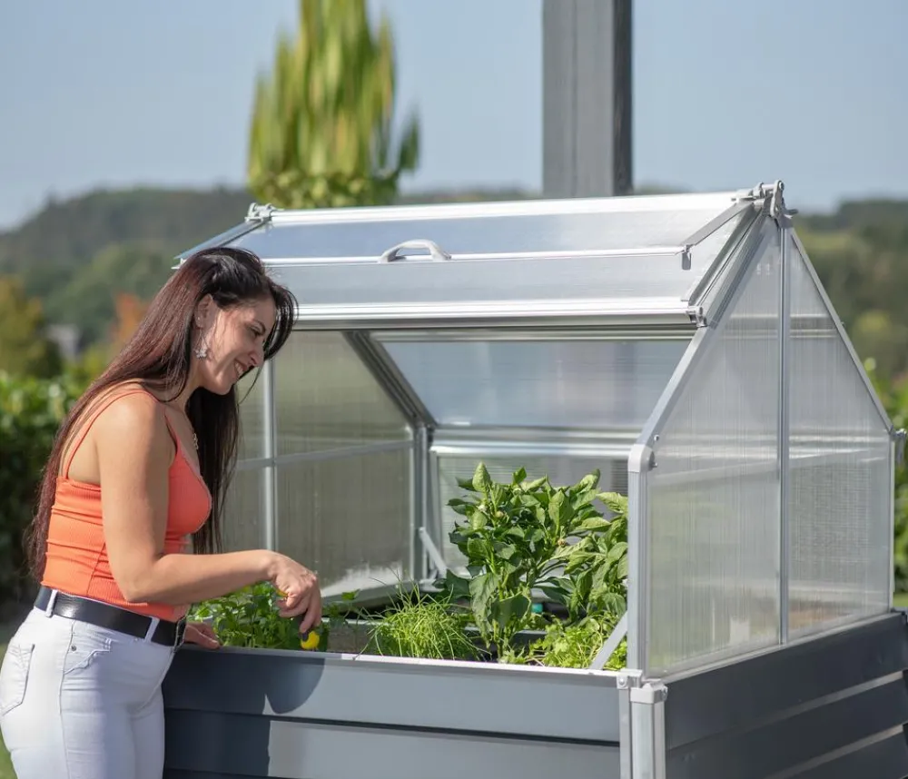 Westmann Hochbeete & Frühbeete - Hochbeet Store & Grow, ca. B120/H169/T120 cm