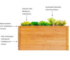 Westmann Hochbeete & Frühbeete - Holz-Hochbeet Lärche Natur